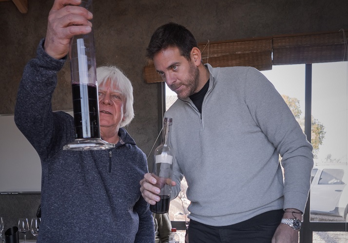 Juan Martín Del Potro y Rolando Lazzarotti